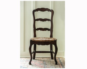 French Provincial Mahogony Ladder Back Chairs (set of 6)