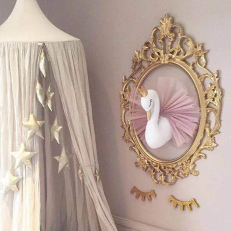 SWAN WALL DECOR Baby Nursery Decor Girls Room Decor Etsy