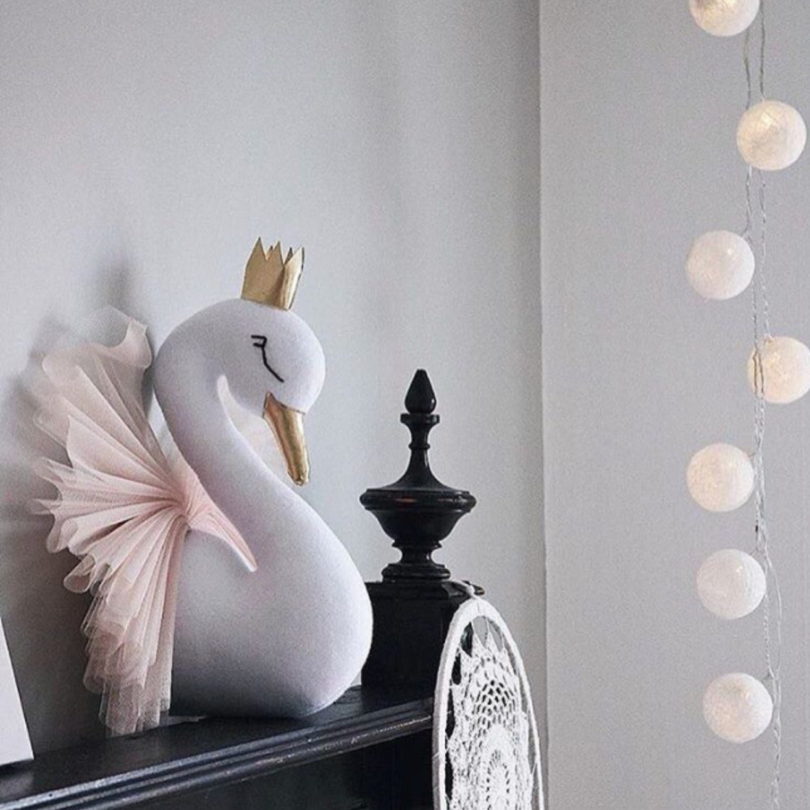 SWAN WALL DECOR Baby Nursery Decor Girls Room Decor Etsy