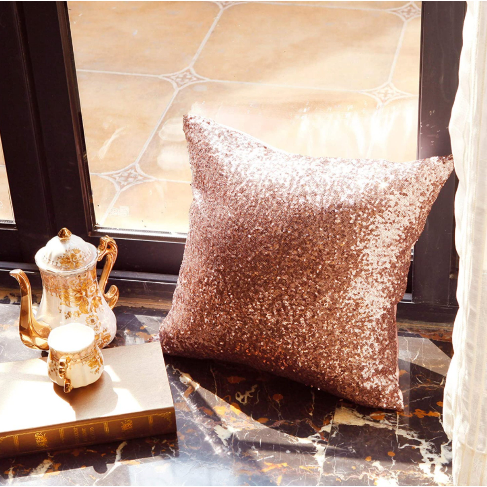 glam decorative pillows