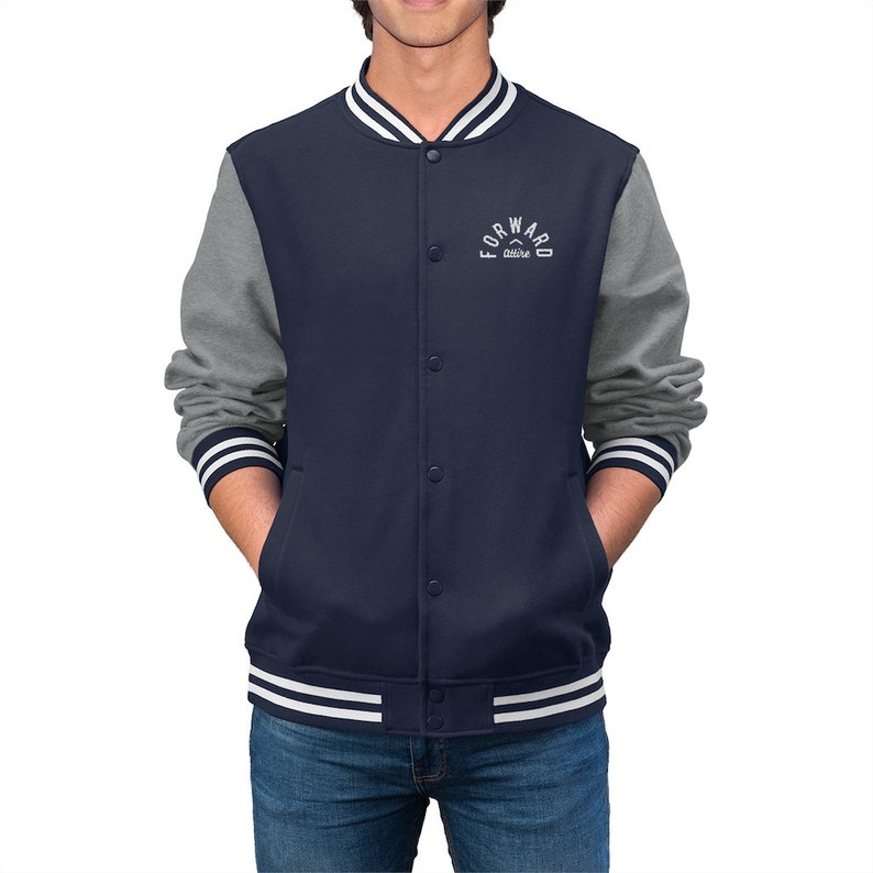 Forward Attire Men/'s Varsity Jacket