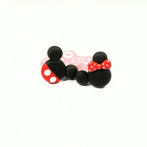 Mouse Characters Inspired Earrings Polymer Clay Handmade | Couple earrings Friendship earrings