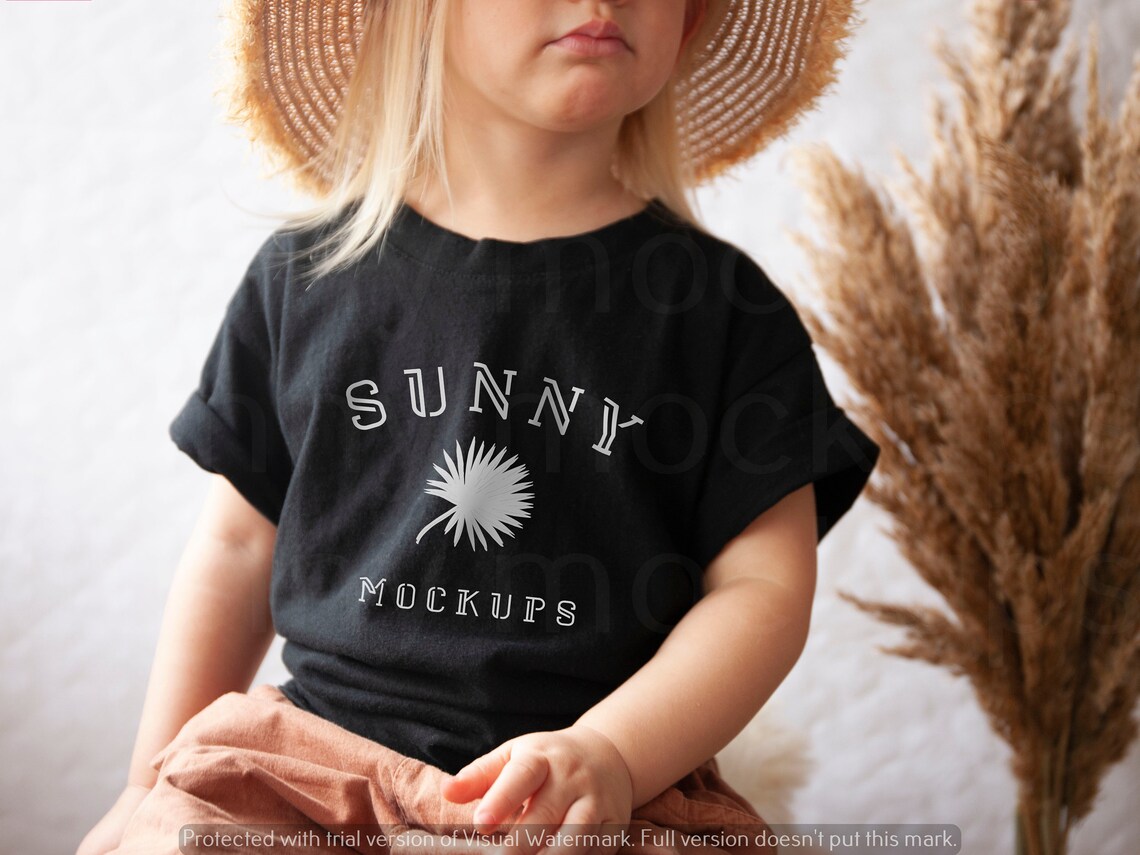Download Kids T-shirt Mockup Child T-shirt Mockup Boho T-shirt | Etsy
