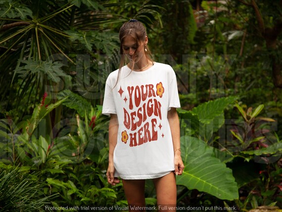 OVERSIZED White T-shirt Mockup, Bella Canvas 3001 MODEL Mockup, White T-shirt Mockup, Trendy T-shirt Mockup, 3001 White Mockup, Model mockup