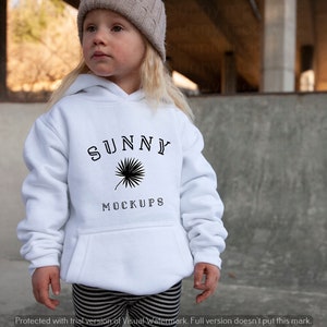 Kids White Hoodie Mockup, Gildan 18500b White Hoodie Mockup, Youth Hoodie Mockup, Child Model Mockup, Kids Model Hoodie Mockup, G185b White
