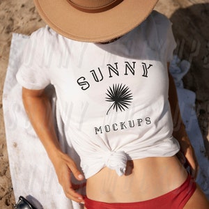 Bella Canvas 3001 Mockup, MODEL TSHIRT Mockup, Summer T-shirt Mockup, Boho T-shirt Mockup, Beach T-shirt Mockup, Bella Canvas Model Mockup