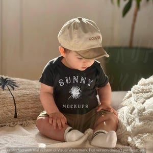 Baby Bodysuit Mockup, Black Bodysuit Mockup, Bella Canvas 100b Black Mockup, Boho Bodysuit Mockup, Baby Onsie Mockup, Baby model mockup