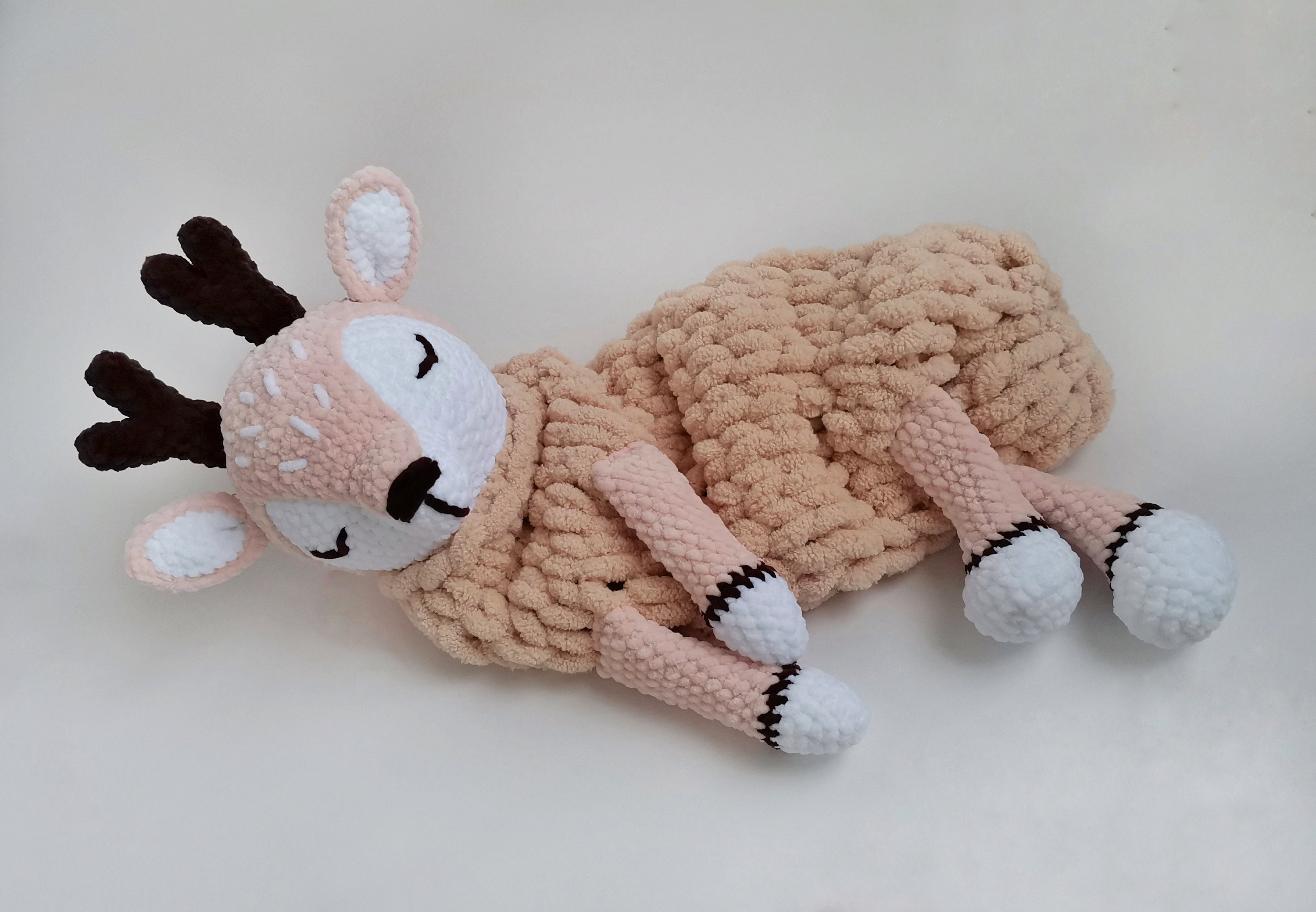 Pajamas Holder Deer Big Stuffed Animal Toy For Sllep Etsy
