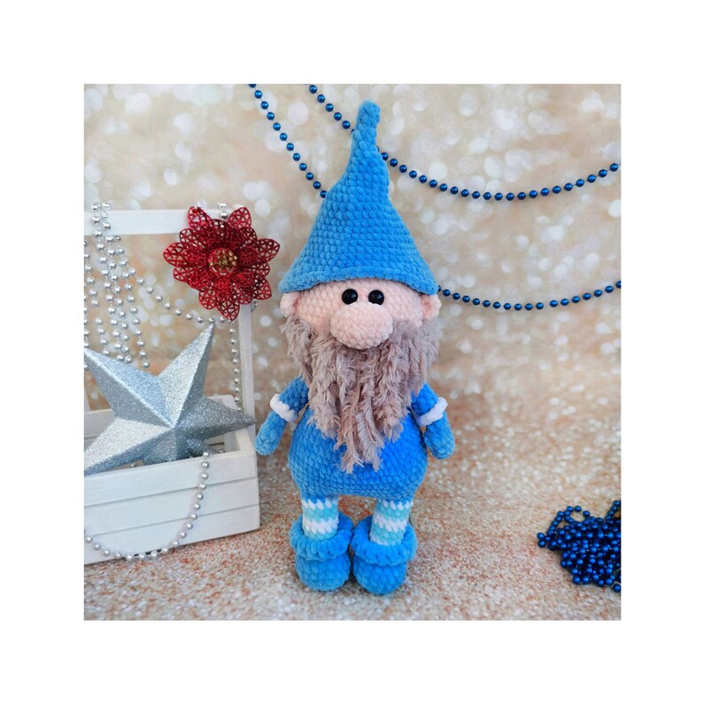 Big crochet gnome plush toy Plush dwarf Custom stuffed Etsy