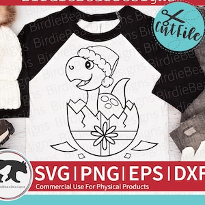 Christmas Dinosaur Svg, Christmas Coloring Svg, Santa Dinosaur Svg, Png, Dinosaur Santa Hat, Dinosaur Christmas Svg, Santa Dino, Xmas Svg