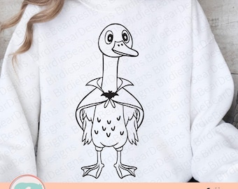 Halloween Goose Svg, Spooky Goose Svg, Halloween Svg, Goose Clipart Svg, Spooky Season Svg, Spooky Halloween Goose, Halloween Clipart, Png