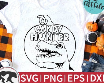 Halloween Dinosaur Svg, Halloween Coloring Svg, Pumpkin Dinosaur Svg, Dinosaur Svg, Halloween Dino SVG, Halloween Trex Svg, Candysaurus Svg