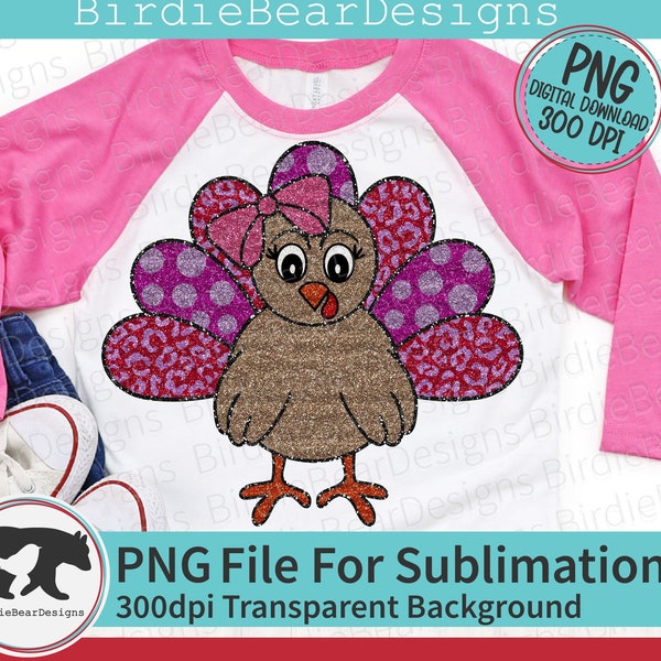 Faux Glitter Png, Turkey Png, Sparkle Png, Faux Glitter Thanksgiving Png, Turkey Clipart, Turkey Sublimation, Thanksgiving Png, Fall Turkey