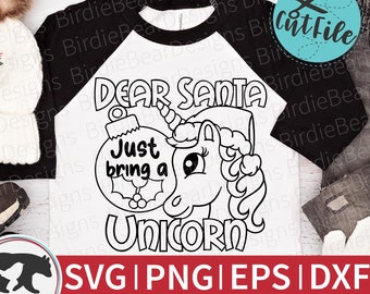 Christmas Coloring Svg, Christmas Unicorn Svg, Unicorn Coloring Svg, Unicorn Cut File, Christmas Coloring Shirt Svg, Png, Unicorn Face Svg