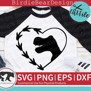 Valentine Dinosaur Svg - Dinosaur Heart SVG - Funny Valentine Svg - Trex Svg - Cute Valentines Svg - Valentines Png Svg - Dinosaur Valentine