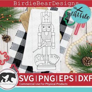 Nutcracker Svg, Baseball Christmas Svg, Nutcracker Clipart, Nutcracker Cut File, Baseball Christmas Clipart, Nutcracker Face Svg, Png, Dxf