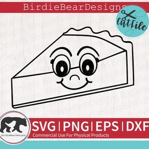 Fatia de torta SVG, Colorir de outono SVG, Colorir de Ação de Graças SVG, Torta de abóbora SVG, Clipart de torta, Torta SVG, Outono infantil SVG, Torta fofa SVG, Outono SVG