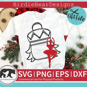 Nussknacker SVG, Nussknacker Ballett, Nussknacker Clipart, Nussknacker PNG, Nussknacker Silhouette, Ballett SVG, Ballerina SVG, Nussknacker Gesicht
