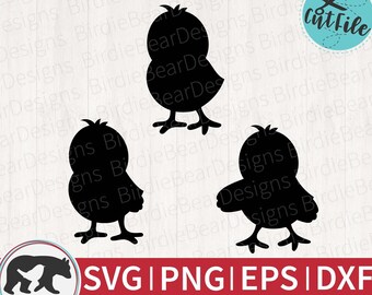 Chick SVG - Chick Silhouette SVG - Easter Chick Svg - Chick Bundle SVG - Svg Bundle - Farm Animal svg - Baby Chick Svg - Cut File Bundle Svg