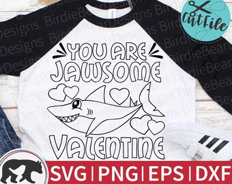 Shark Valentine SVG - Dia Dos Namorados Coloring Svg - Shark Valentine Shirt - Shark Valentines Png - Shark Coloring Svg - Toddler Coloring Svg