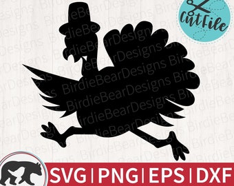 Turkey SVG - Turkey Silhouette SVG - Cute Turkey Svg - Turkey Silhouette - Thanksgiving Turkey Svg - Turkey Clipart - Thanksgiving Clipart
