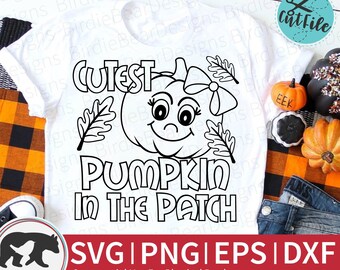 La calabaza más linda en el parche svg, la calabaza linda svg, la coloración de otoño svg, png, la cara de calabaza svg, el arco de calabaza svg, la niña otoño svg, la calabaza chica svg