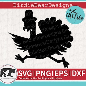 Turkey SVG - Turkey Silhouette SVG - Cute Turkey Svg - Turkey Silhouette - Thanksgiving Turkey Svg - Turkey Clipart - Thanksgiving Clipart