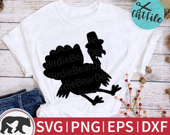 Turkey SVG - Turkey Silhouette SVG - Cute Turkey Svg - Thanksgiving Clipart - Thanksgiving Turkey Svg - Turkey Clipart - Thanksgiving Svg