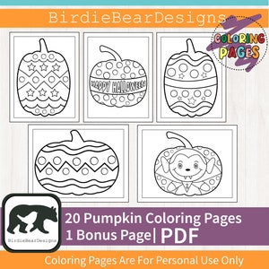Pumpkin Coloring Pages - Pumpkin Coloring - Halloween Coloring Book - Pumpkin Coloring Book - Pumpkin Coloring Sheet - Printable Coloring