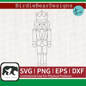 Quebra-nozes Svg - Quebra-nozes Clipart - Quebra-nozes Coloring Svg - Natal Coloring Svg - Quebra-nozes PNG - Christmas Outline Svg Png Dxf Eps