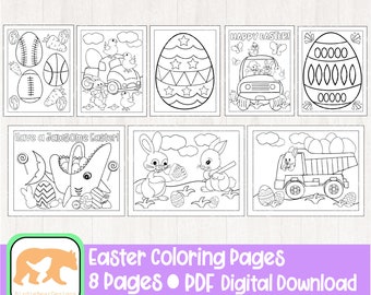Easter Coloring Pages - Easter Coloring - Easter Coloring Book - Easter Coloring Sheet - Easter Coloring Pages for Kids - Printable Coloring
