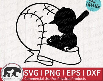 Baseball Player SVG, Baseball SVG For Boys, Baseball Svg, Png, Dxf, Baseball Silhouette Svg, Baseball Clipart, Baseball Cut File, Sports Svg