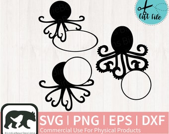Download Octopus Monogram Svg Etsy