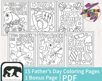 Fathers Color Page Etsy