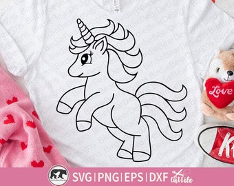 Unicorn Svg, Unicorn Clipart, Unicorn Coloring Svg, Baby Unicorn Svg, Unicorn Png, Cute Unicorn Svg, Unicorn Vector, Unicorn Svg File, Dxf