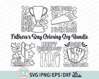 Vatertags-Färbungs-Svg, Färbungs-Shirt-Svg-Bundle, Papa-Farbe-Svg, glücklicher Vatertags-Svg, Kindervatertags-Svg, Bester Vater, den ich je gesehen habe