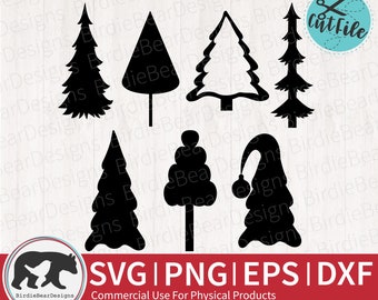 Christmas Tree Silhouette SVG - Christmas Tree Svg Bundle - Christmas Tree SVG - Tree Silhouette Svg - Christmas Clipart - Christmas Svg Png