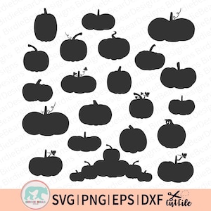 Pumpkin Svg Bundle, Fall Svg Bundle, Pumpkin Svg, Pumpkin Silhouette Svg, Fall Pumpkin Svg, Thanksgiving Svg, Autumn Svg, Fall Svg, Png, Dxf