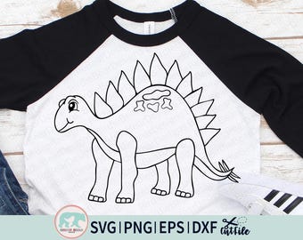 Dinosaur SVG - Dinosaur Outline SVG - Dinosaurs svg - Dinosaur PNG - Dinosaur Clipart - Cut file for Cricut - Dinosaur Coloring Page - dxf
