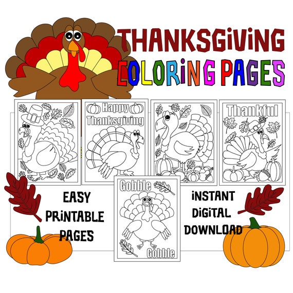 Thanksgiving Coloring Pages 5 Printable Coloring Pages for