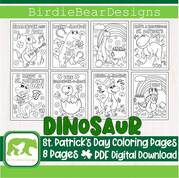 Dinosaur Coloring Pages St Patricks Day Coloring Page St