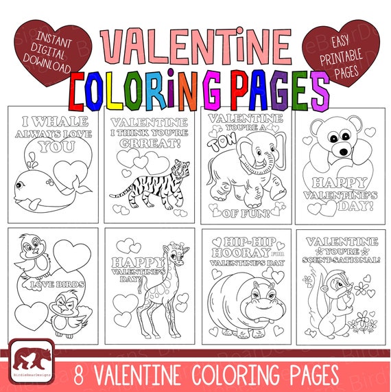 Valentines Coloring Pages  Valentines Coloring Book