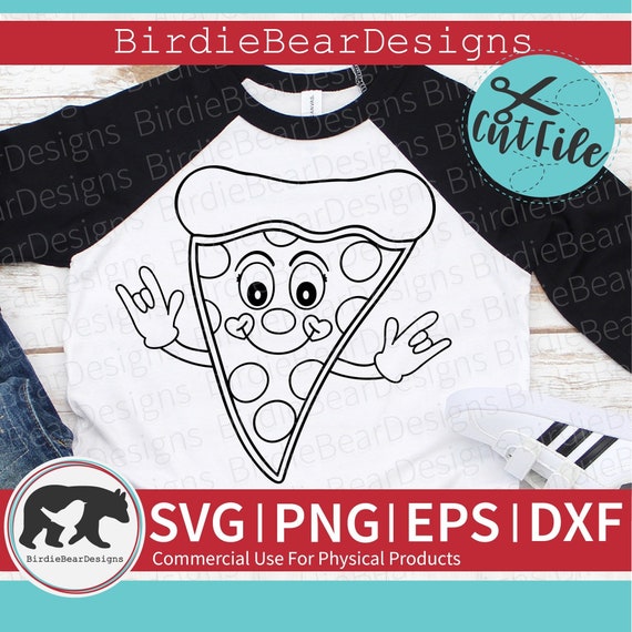 Pizza SVG - Valentines Day Coloring Svg - Pizza Valentine Svg - Pizza Coloring Page - Pizza Slice Svg - Funny Valentine Svg - Pizza Clipart