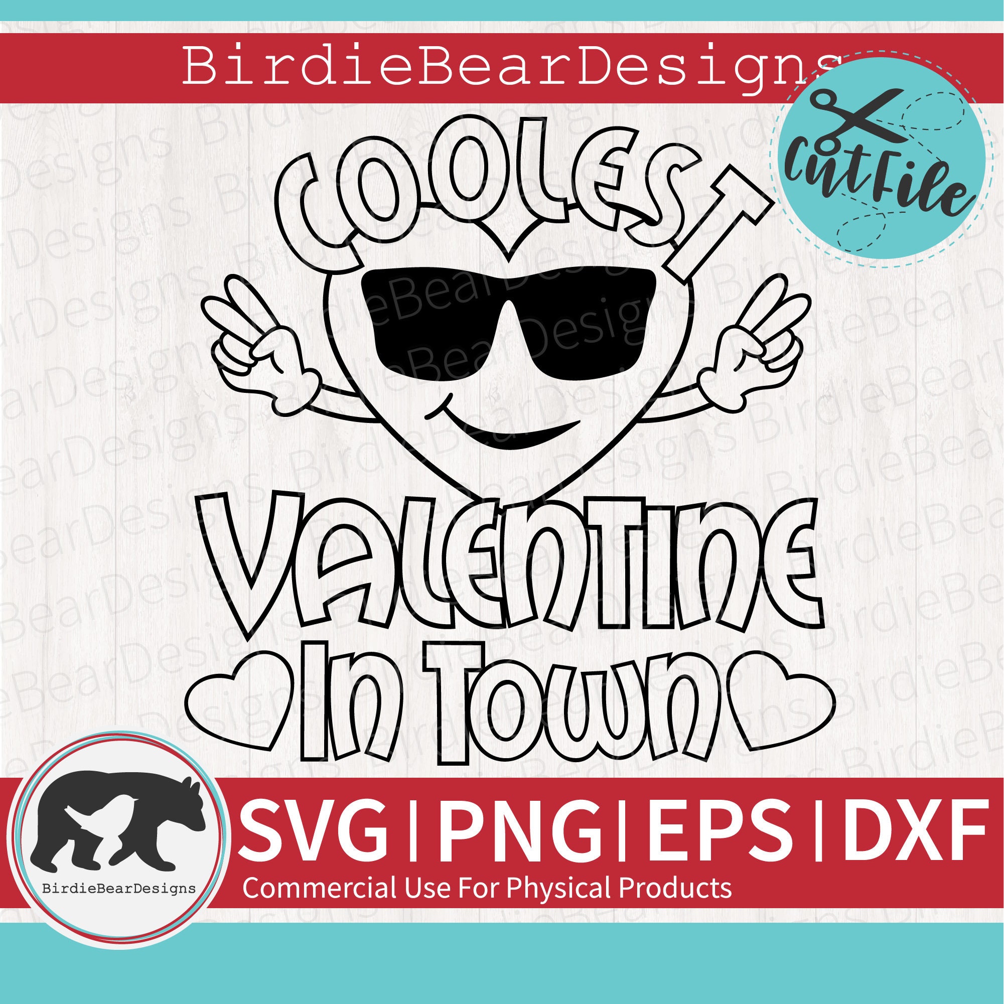 Valentines Day Coloring Svg, Heart Face Svg, Boys Valentine Svg ...