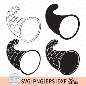 Cornucopia in formato SVG, File SVG di Cornucopia, Cornucopia in formato SVG, Cornucopia in formato DXF, SVG del Ringraziamento, Pacchetto SVG autunnale, SVG autunnale, PNG, Cestino autunnale