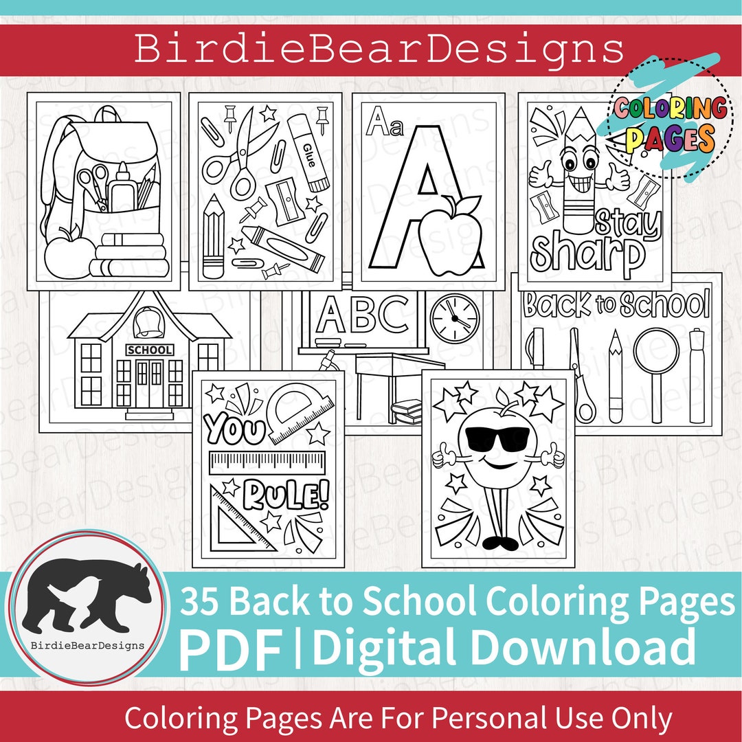 Back to School Coloring Pages School Coloring Pages School