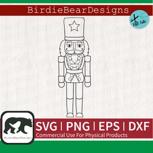 Quebra-nozes Svg - Quebra-nozes Clipart - Quebra-nozes Coloring Svg - Natal Coloring Svg - Quebra-nozes PNG - Christmas Outline Svg Png Dxf Eps