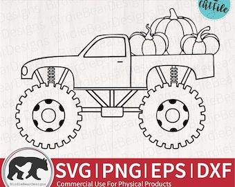 Halloween Monster Truck Svg, Halloween Coloring Shirt Svg, Pumpkin Svg, Monster Truck Png, Fall Coloring Svg, Fall Truck, Kids Halloween Svg