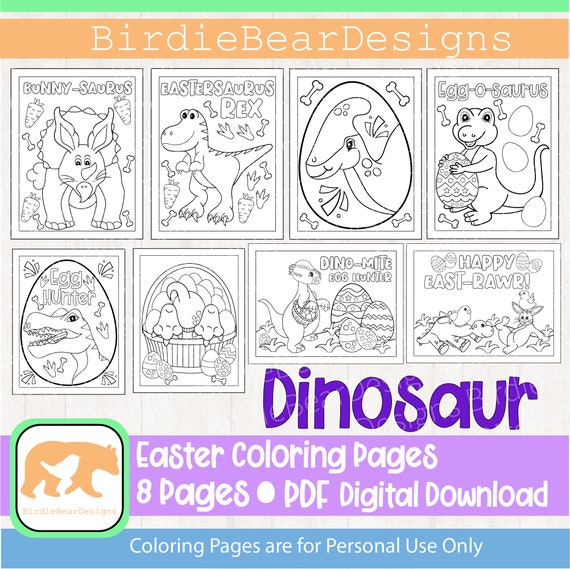 Dinosaur Coloring Page Easter Coloring Pages Easter