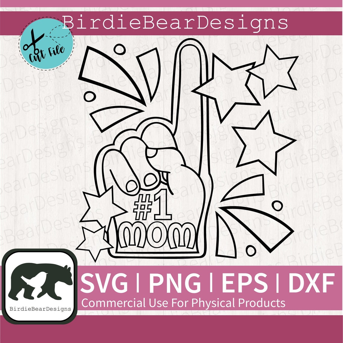 Number One Mom SVG Mothers Day Coloring SVG Mom Coloring | Etsy